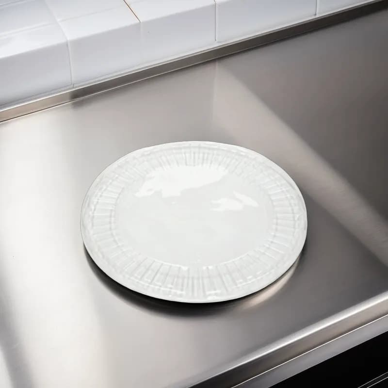 Lid Flat 9.88 IN PET Clear Round For Container Center Snap Jewel 200/Case