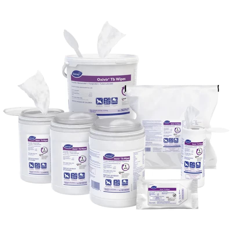 Oxivir® Tb Cherry Almond One-Step Disinfectant Wipe Accelerated Hydrogen Peroxide (AHP®)160 Count/Pack 12 Packs/Case