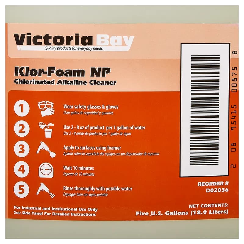 Victoria Bay Klor-Foam NP 5 GAL 1/Pail