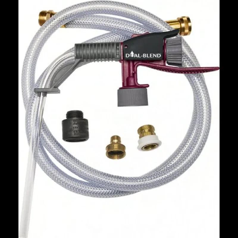 DUAL-BLEND® Dispenser Kit Plastic Metal Portable Filling Nozzle 6FT Hose Water Quick Connect Set Backflow Preventer