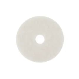 3M™ 4100 Scrubbing Pad 20X1 IN White Non-Woven Polyester Fiber 175-600 RPM Center Hole 5/Case