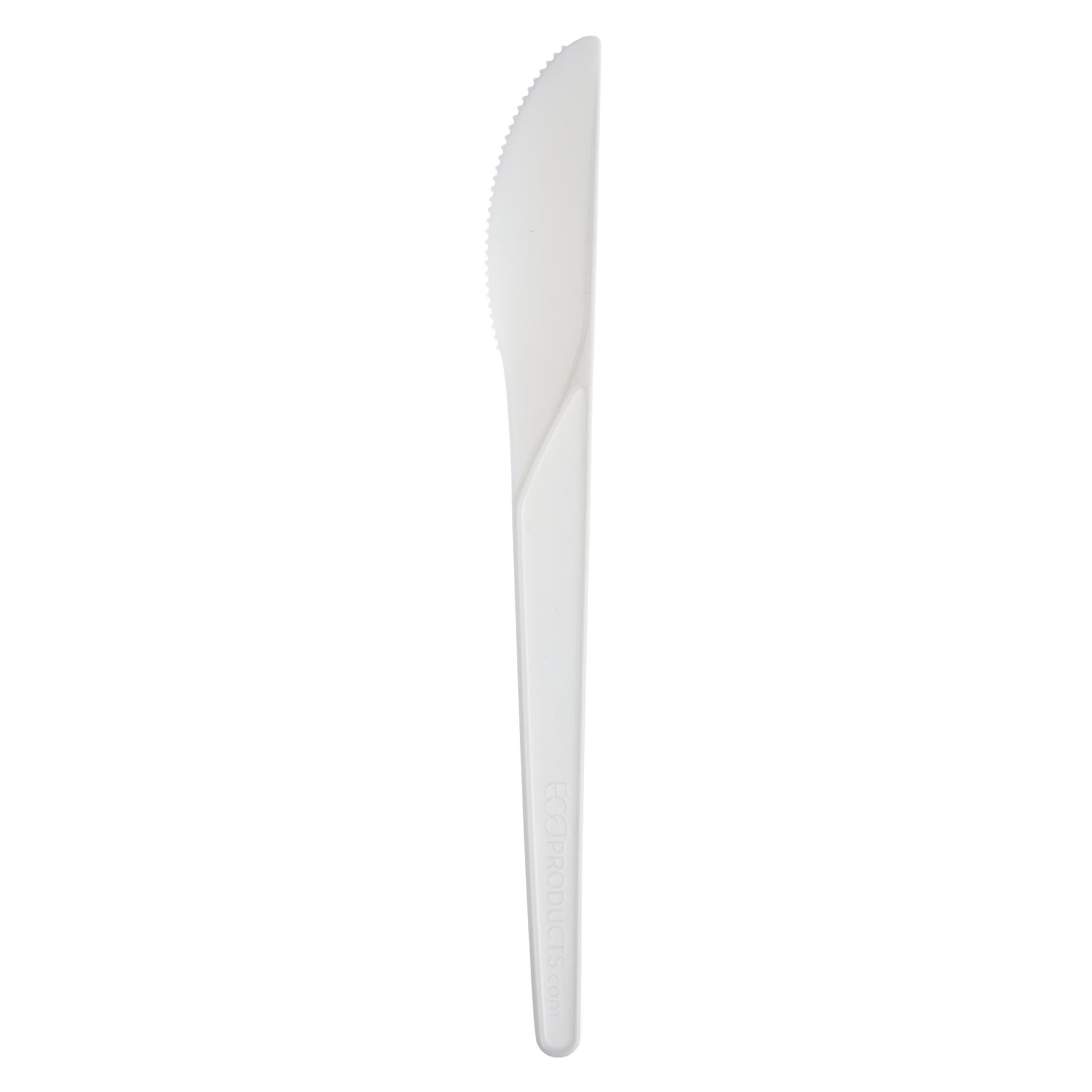 Plantware® Knife 6 IN PLA White Individually Wrapped 1000/Case