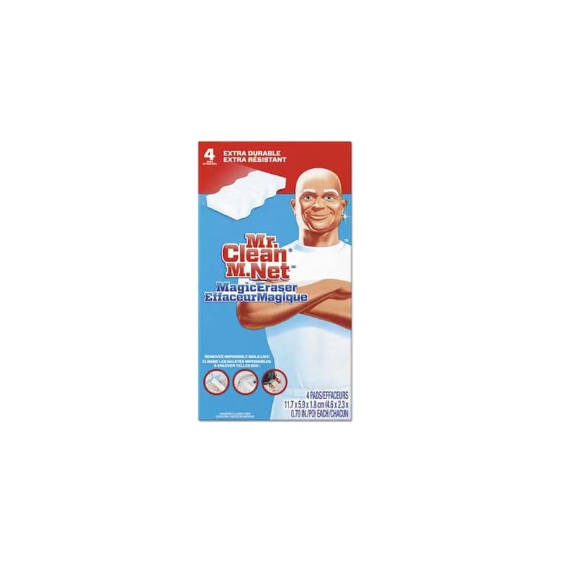 Mr. Clean® Magic Eraser Scrub Sponge 4.6X2.4 IN Heavy Duty White Extra Durable 8/Case