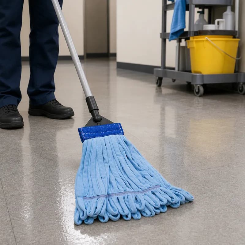 Mop Large (LG) Blue Microfiber Loop End 1/Each
