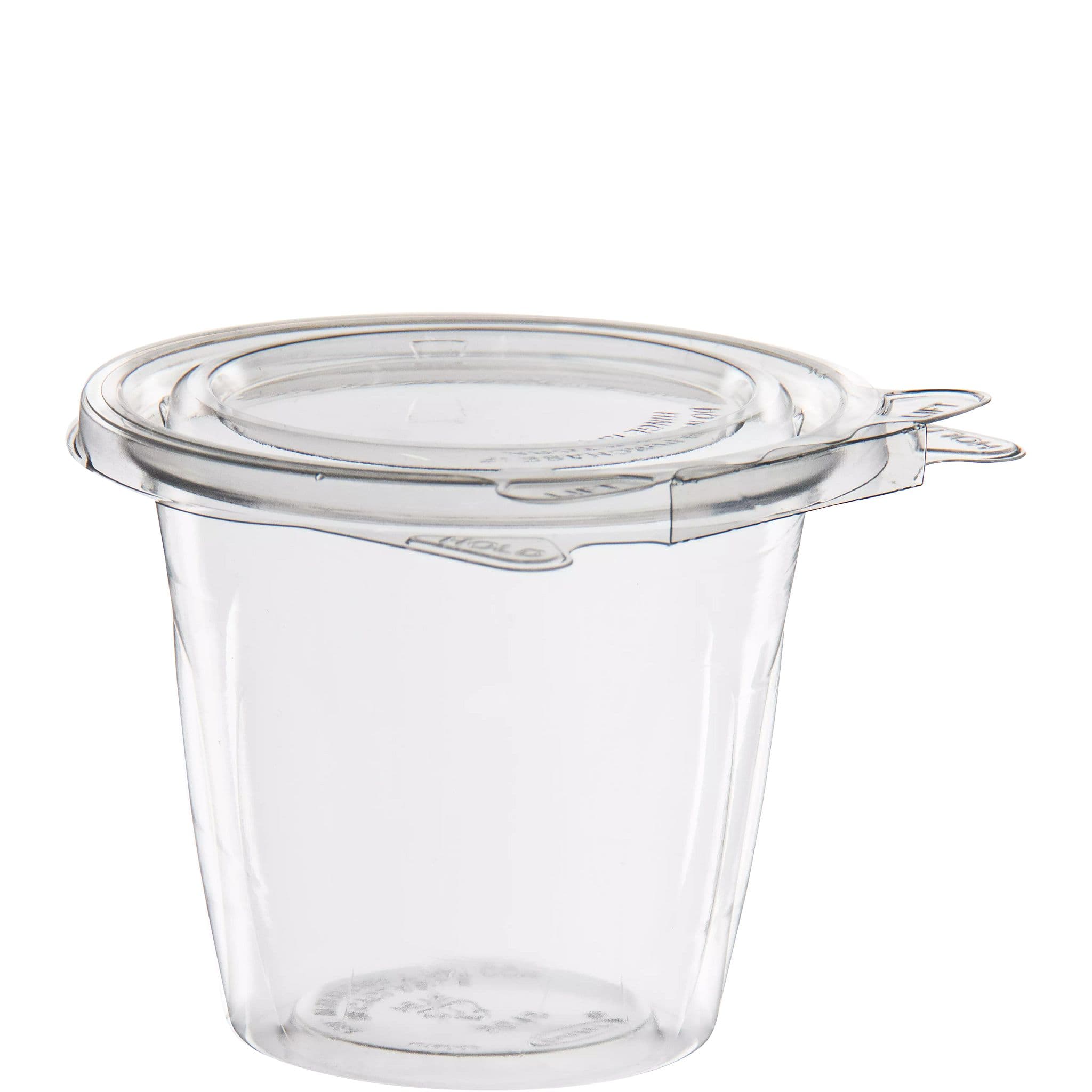 Dart® Safeseal™ Snack Deli Container Hinged With Flat Lid 12 OZ PET Clear 64 Count/Pack 4 Packs/Case 256 Count/Case
