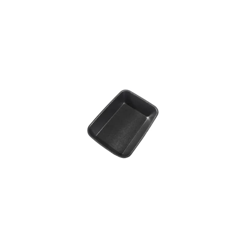 42P Meat Tray 8.25X5.375X1.75 IN Polystyrene Foam Black Rectangle 400/Case