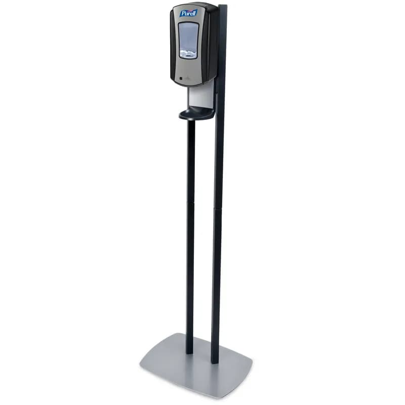 Purell® LTX-12 Dispenser Floor Stand 1200 mL 28.5X13.5X5.75 IN Chrome Black Touchless For LTX-12 1/Case