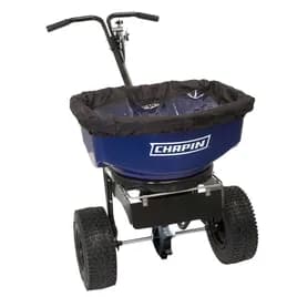 Professional SureSpread Pretreat and De-ice solutions Salt & Ice Melt Spreader 80 LB With Baffles Cover 1/Each