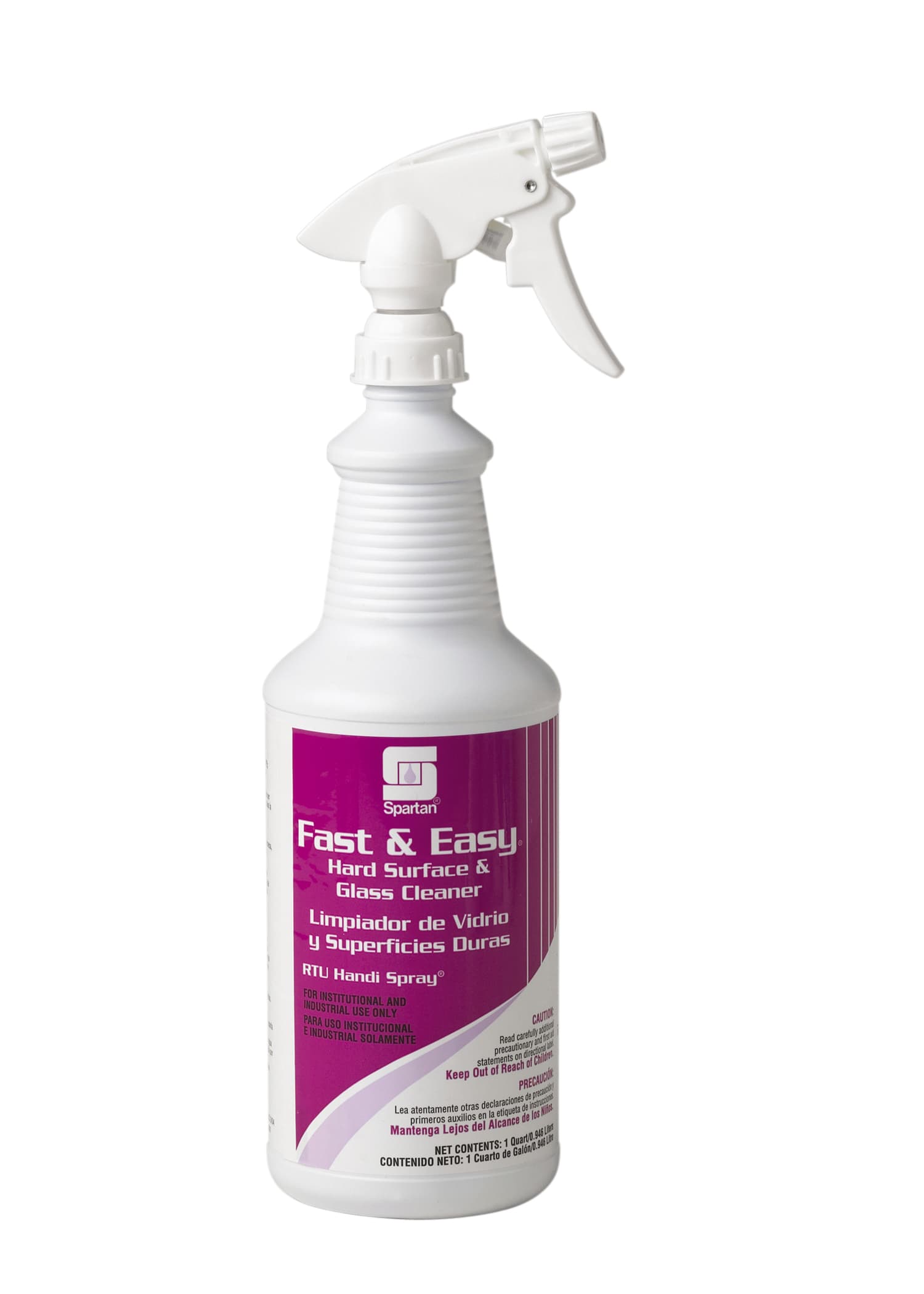 Fast & Easy® Lemon Window & Glass Cleaner 1 QT Multi Surface Alkaline Liquid RTU 12/Case