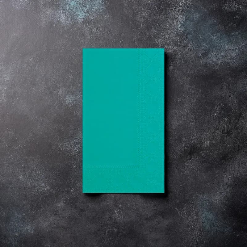 Dinner Napkins 15X17 IN Teal Paper 1000/Case