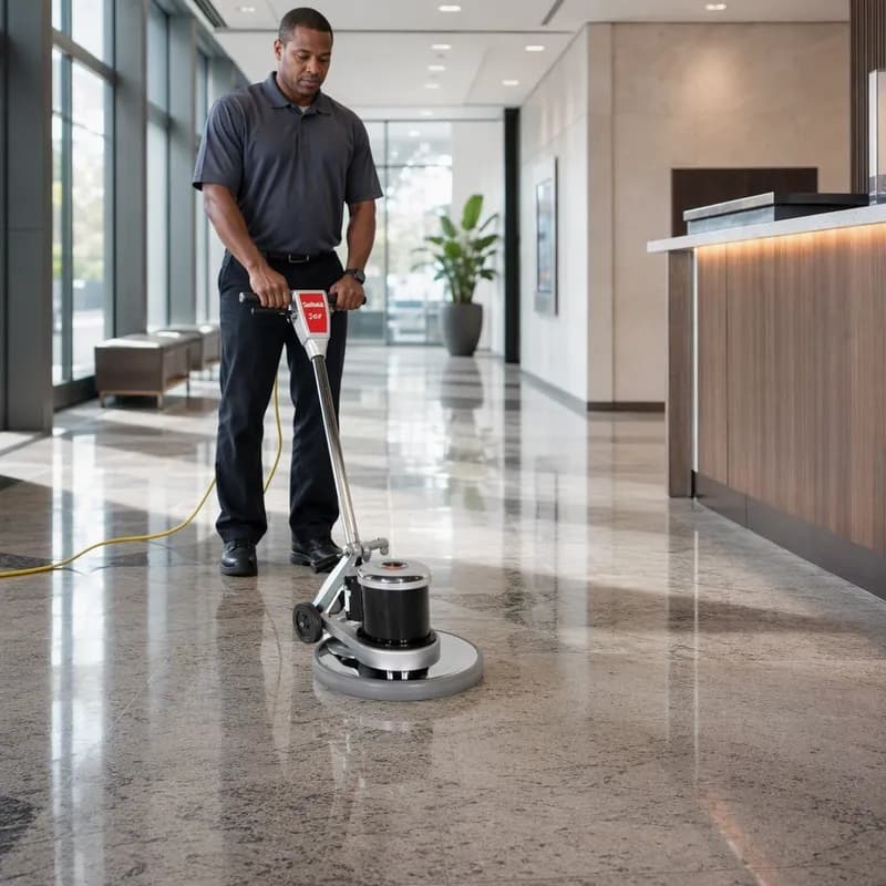 Clarke® Floor Polisher 20IN 1.5 HP 175 RPM Dual Switch Levers Dihedral Handles Assembled Tank 1/Each