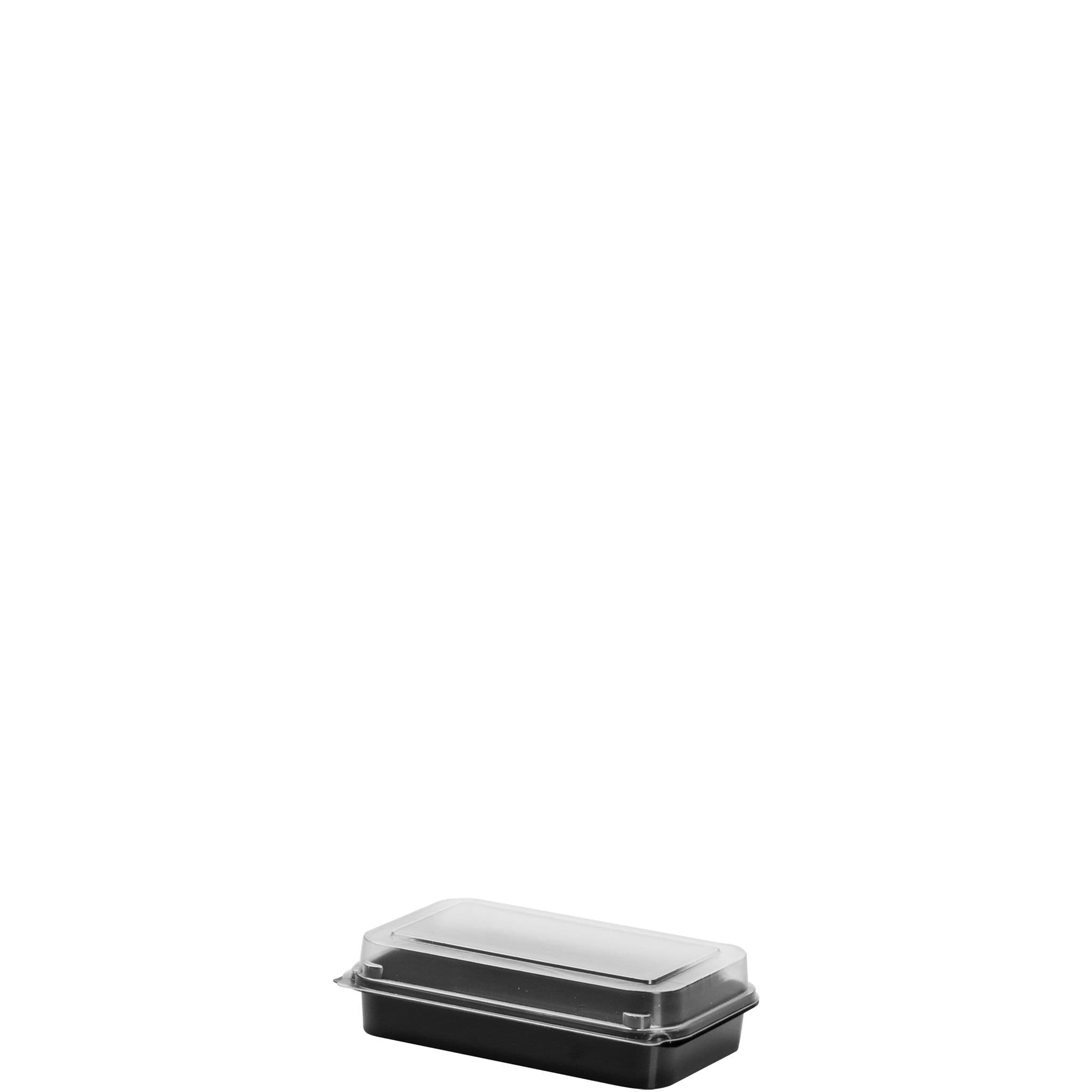Solo® Creative Carryouts® BoxLine™ Take-Out Container Hinged 5.98X3.94X1.57 IN PS Black 250 Count/Bag 2 Bags/Case